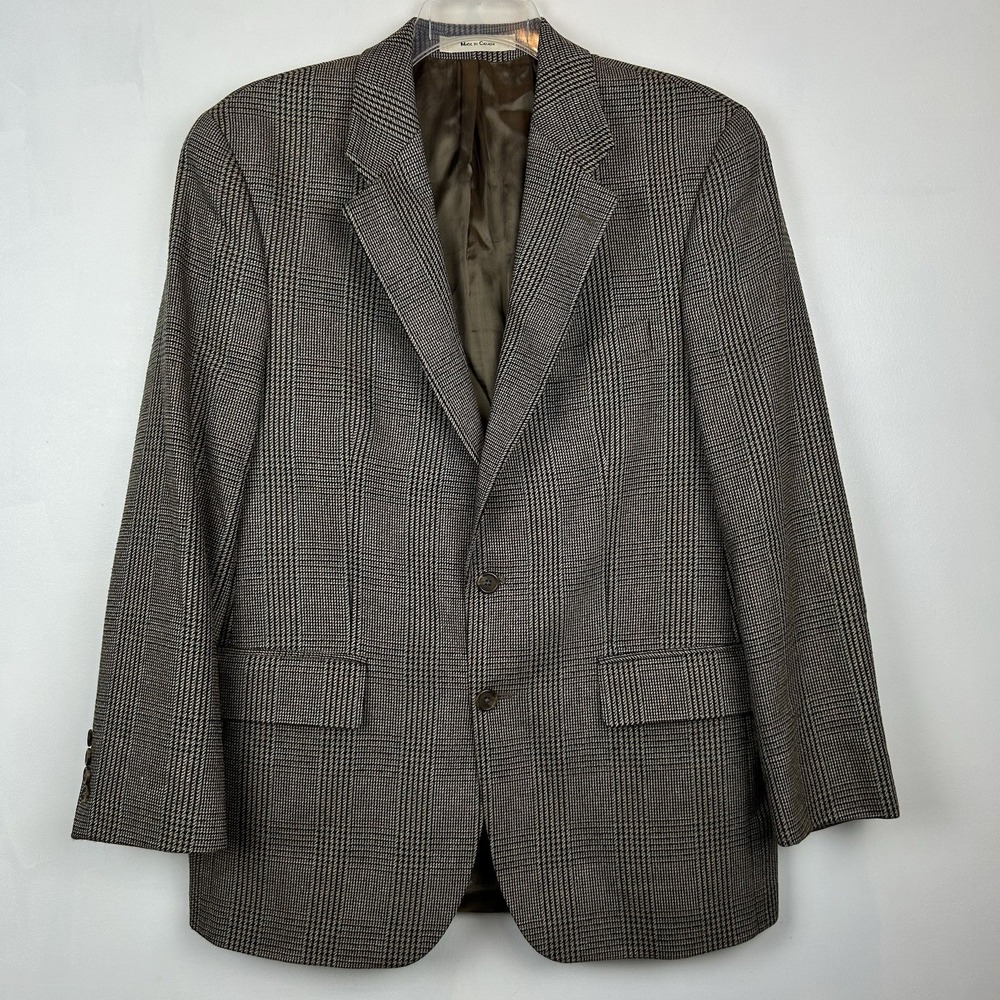 Polo University Club Ralph Lauren Blazer Mens 42R? Houndstooth 2 Button